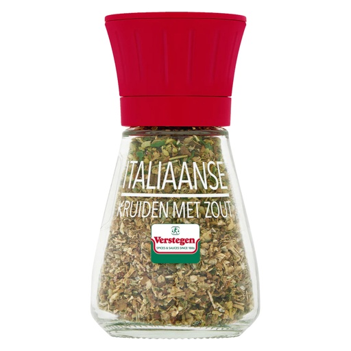 [390582] Italiaanse Kruiden Met Zout Molen Verstegen 25 gr