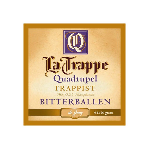 [PR/10110] Kaasbitterballen La Trappe Isi D'Or De Jong 64 x 30 gr