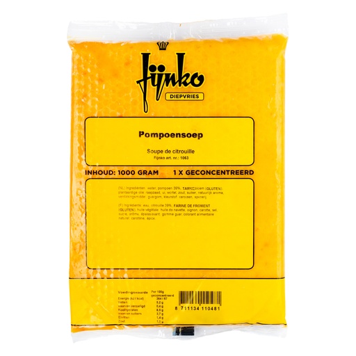 [PR/10112] Pompoensoep Fijnko 1 L