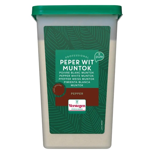 [390514] Peper Gemalen Wit Muntok Verstegen 1,5 kg