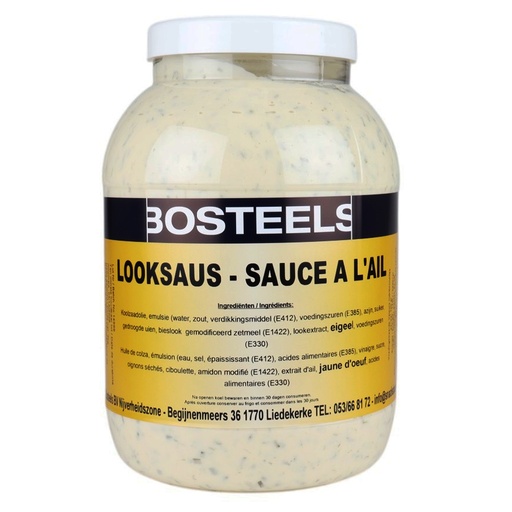 [PR/10526] Sauce Ail (Pita) Bosteels PET 3L