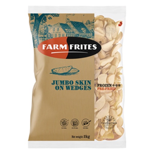 [PR/10700] Aardappel Wedges Seasoned Skin On Farm Frites 2,5 kg
