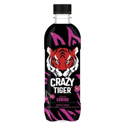 [PR/10770] Crazy Tiger Energy Cherry Pet 12 x 50 cl