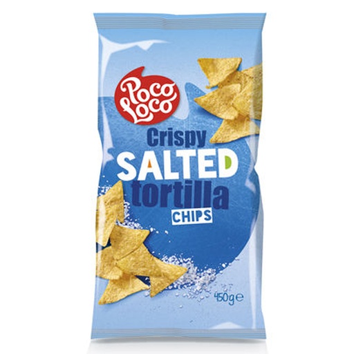 [PR/10851] Crispy Salted Tortilla Chips Poco Loco 450 gr