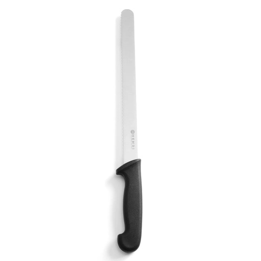 [905993] 843000 Broodmes 250/380mm RVS Zwart PP Heft Hendi 1 st