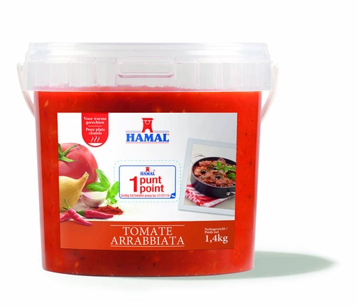 [19192] Tomaat Arrabiata Saus (opwarmbaar) Hamal 3 kg