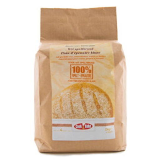 [32724] FARINE POUR PAIN D'ÉPEAUTRE BLANC 100% ÉPEAUTRE COOK&BAKE 2KG