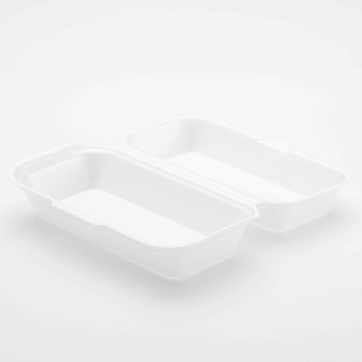[84004] Rib Burger / Hot-Dog Box  Re-8  Xps/Isomo Wit  (1673) 125 st