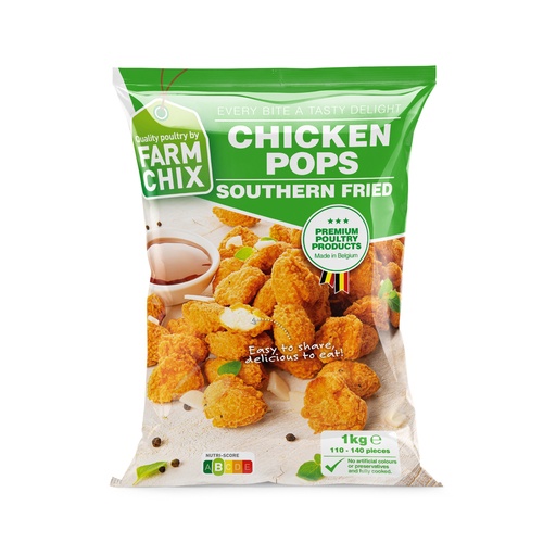 [118692] Chicken Pops Southern Fried Henny's 2 x 1 kg