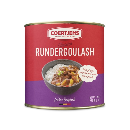 [22210] Goulash Runds Coertjens Blik 2,7 kg