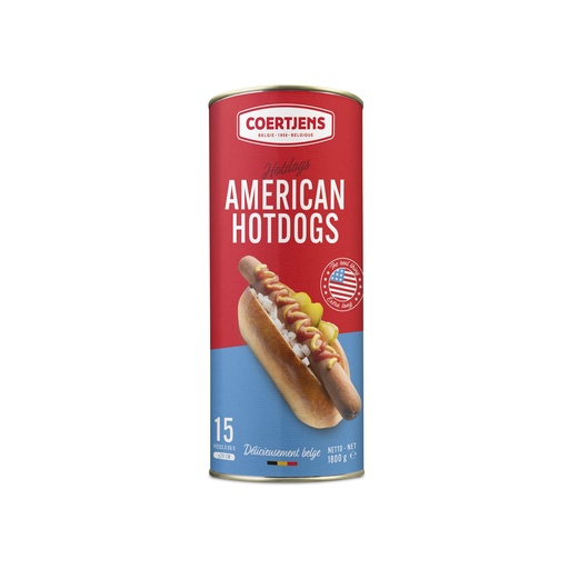 [22309] Hot Dog American Coertjens Blik 15 st