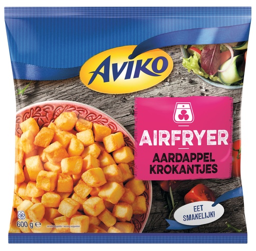 [13369] Aardappel Krokantjes/Blokjes Airfryer Aviko 600gr