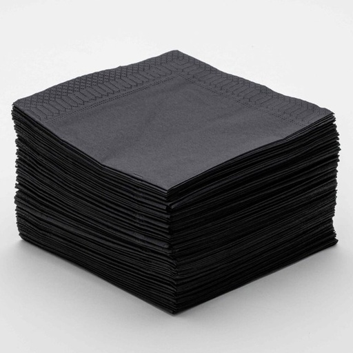 [86839] Servet Zwart (33x33cm) 2 lg (D) (3380) 100 st