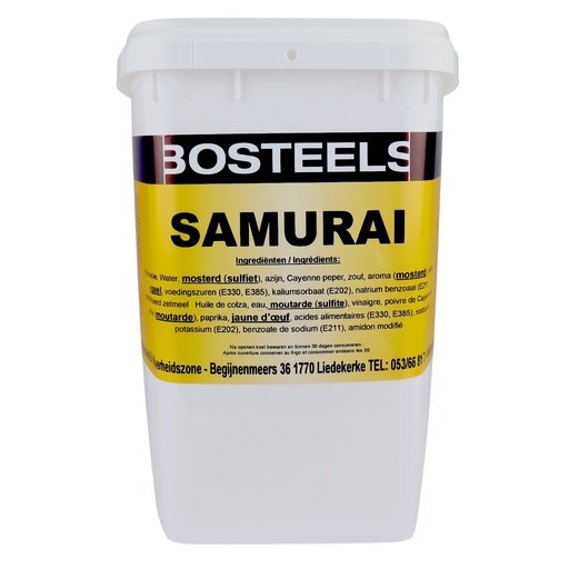 [PR/90449] Samurai Saus Bosteels Box 5 L