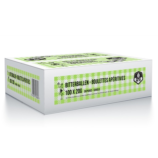 [13558] Bitterballen 10% Frit is it 100 x 20 gr