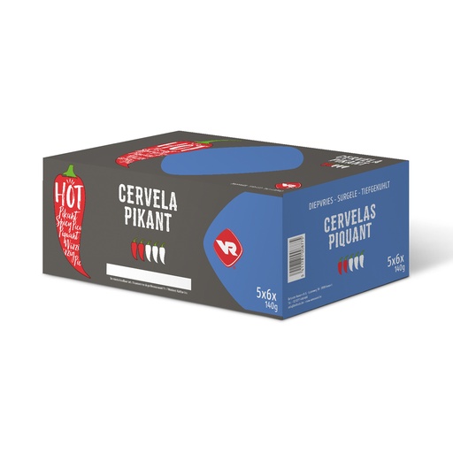 [11972] Cervela Spicy Vanreusel 30 x 140 gr