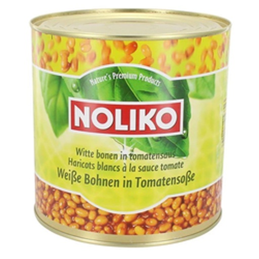 [52292] Witte Bonen in Tomatensaus Noliko Blik 3 L