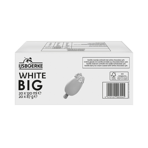 [176982] Big White Ijsboerke 20 x 120 ml