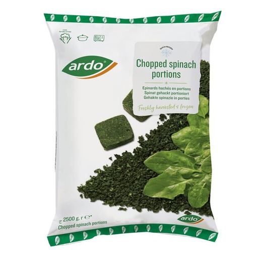 [16345] Spinazie Gehakt Porties Ardo 2,5 kg