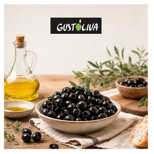 [PR/23562] Zwarte Olijven Ontpit Gustoliva 850 gr