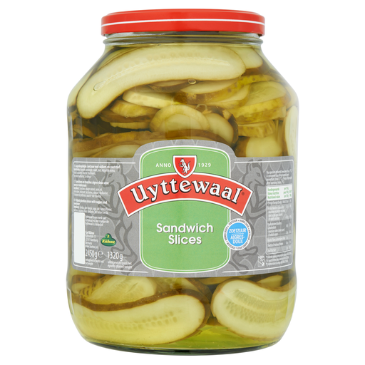 [21019] Augurken Sandwich Slices Uyttewaal Glas 2,45 kg