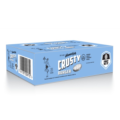 [111801] Crusty Burger +  Frit Is It 25 x 115 gr
