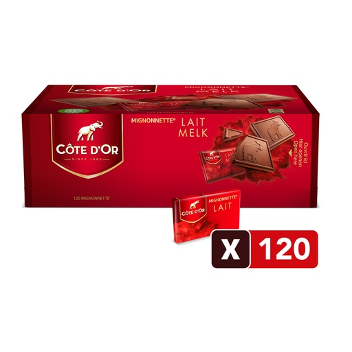 [31600] MIGNONNETTE LAIT Cote d'or 120 pcs