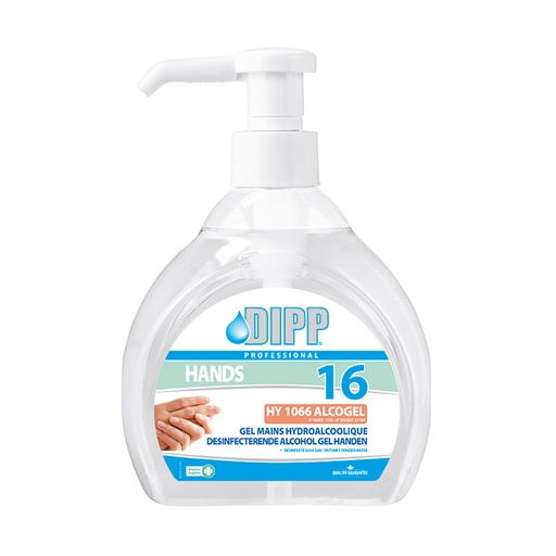 [909720] Desinfect. Alcohol Gel Handen (16) (pompje) Dipp 500ml