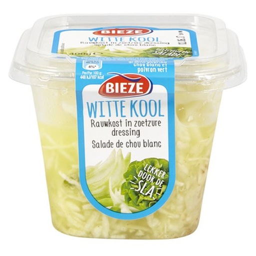 [19183] Witte Kool Salade Grieks  Bieze Potje 400 gr