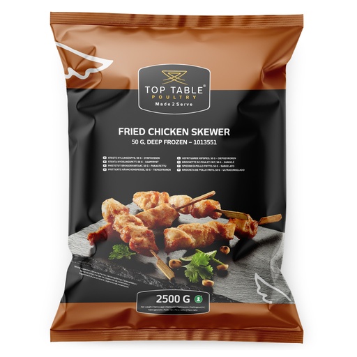 [11679] 1013551 Brochette Poulet Frit 50 gr Top Table  2,5 kg