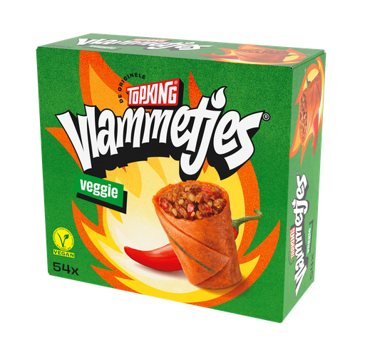 [134484] Vlammetjes Veggie Topking 54 x 18 gr