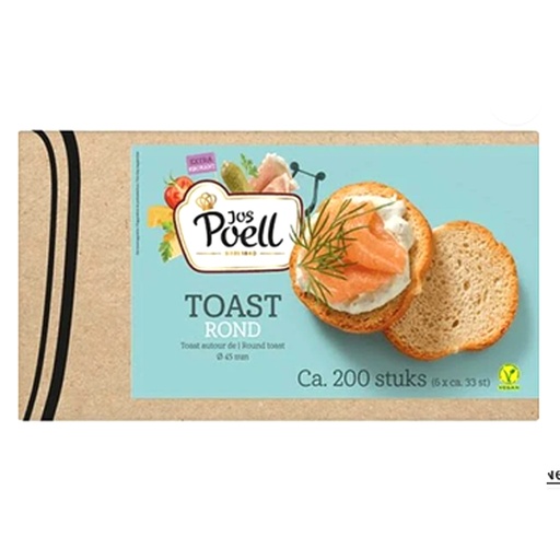 [32014] Toast Rond Krokant Poell 200 st