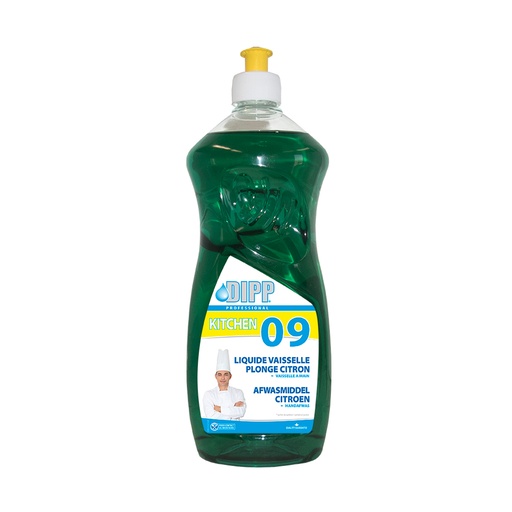 [90908] Afwasmiddel Citroen Groen Dipp (09) Fles 750 ml