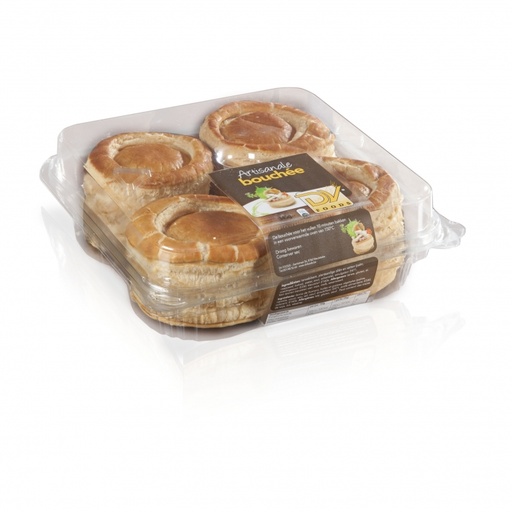 [32021] Puff Pastry Shells / Vol-au-Vent Cases Traiteur DV Foods 4 x 35 gr