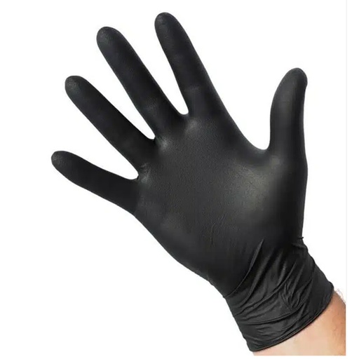 [89818] Gants Nitrile Noir Medium 100 pcs