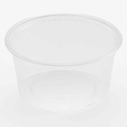 [82742] Plastiek Portiepotje Rond 80 cc (4PP80) (318)  50 st