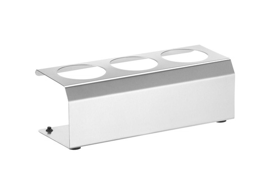[90606] Sausstandaard rvs (voor 3x dispenser flacon 35cl)