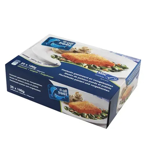 [14524] Vissteaks Gepaneerd All Freez 10 x 100 gr