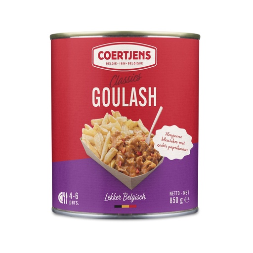 [22201] Goulashvlees Coertjens Blik 850 gr