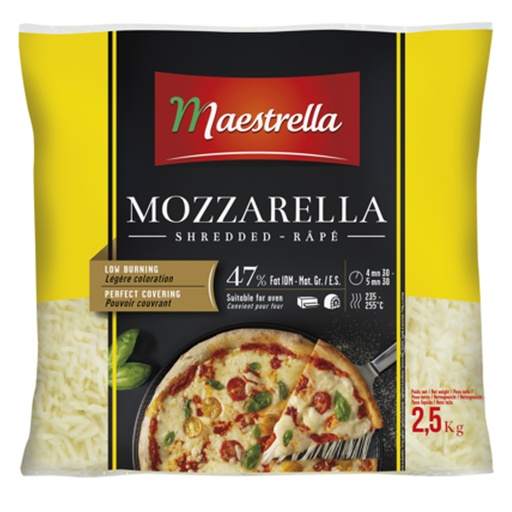 [2095330] Mozzarella 100% Maestrella Rood 2.5 kg