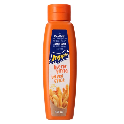 [260307] Joppie Saus  Pittig  Elite Tube 850 ml