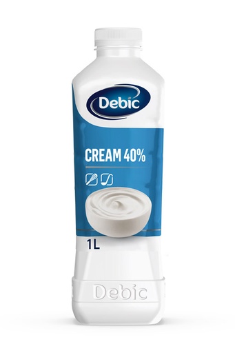 [20810] (Slag)Room Ongesuikerd 40%  Debic 1 L