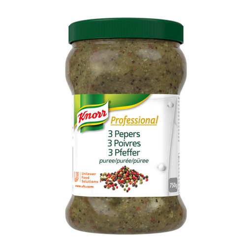 [42554] Kruidenpuree 3-Pepers Knorr Pot 750 gr