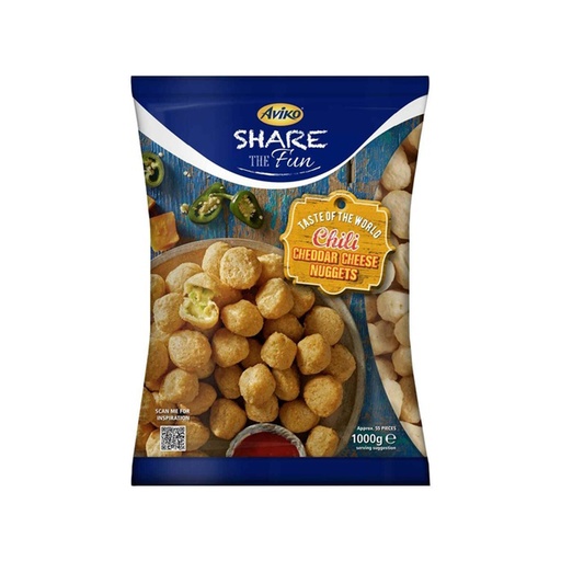 [1186202] Chili Cheddar Cheese Nuggets Aviko 1 kg