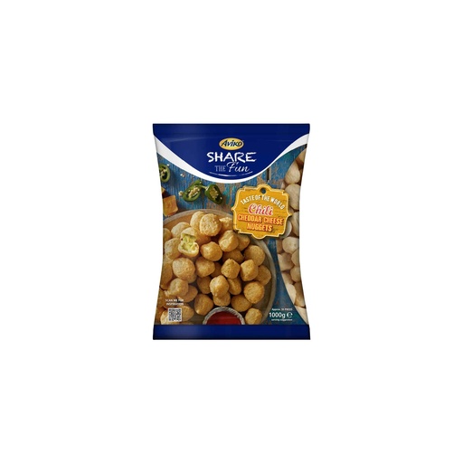 [1186202] Chili Cheddar Cheese Nuggets Aviko 1 kg