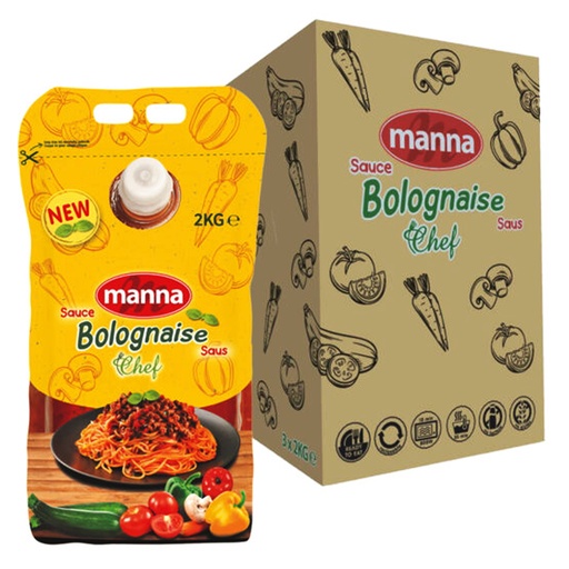 [260742] Sauce Bolognaise Chef Manna Pouch 2 kg 