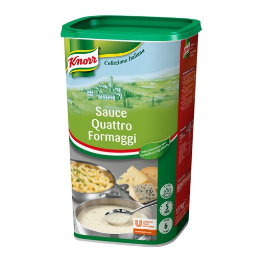[40122] 4-Kazen Saus (Quattro Formaggi) Knorr Pot 1,17 kg
