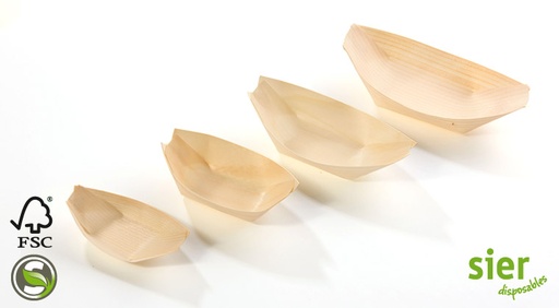 [89204] Bootje Hout 8,5 x 5,5 cm 100 st