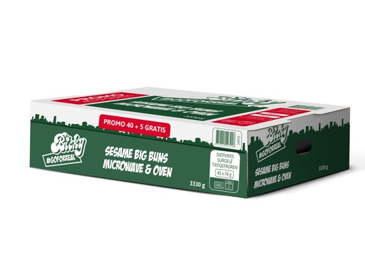 [13916] Bicky Sesam Big Buns Microwave 45 x 74 gr