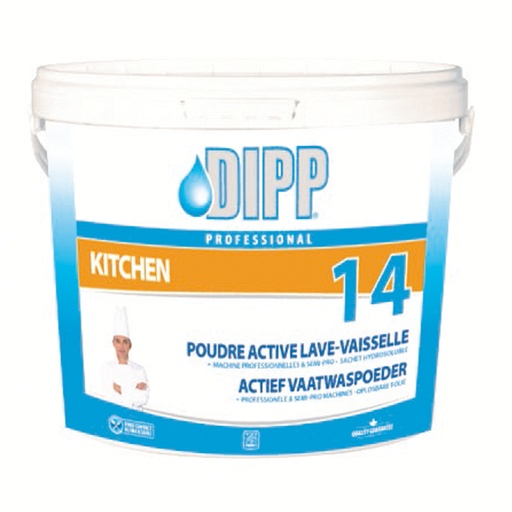 [909173] Vaatwaspoeder Actief Dipp (14) Emmer 5 kg